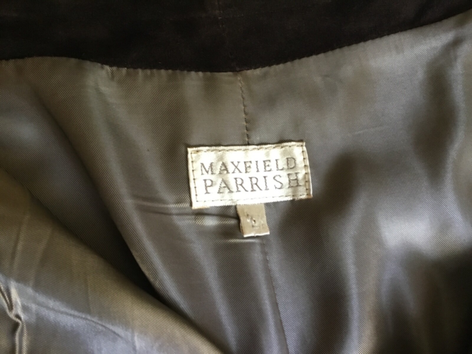 Maxfield Parrish/Nigel Preston Rare Vintage Chocolate Brown Lined Suede Pants L image 8