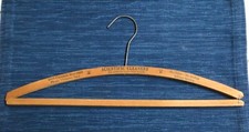 Antique Wooden Clothes Hanger Advertising Scientific Cleaners LA Los Angeles CA