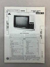 JCPenney 2868 2888 Service Manual Sams Photofact Free Shipping