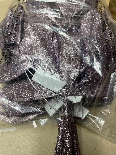 QVC Purple Glitter Insert Floral For Vase New In Box 21” / Y60 - Picture 5 of 5