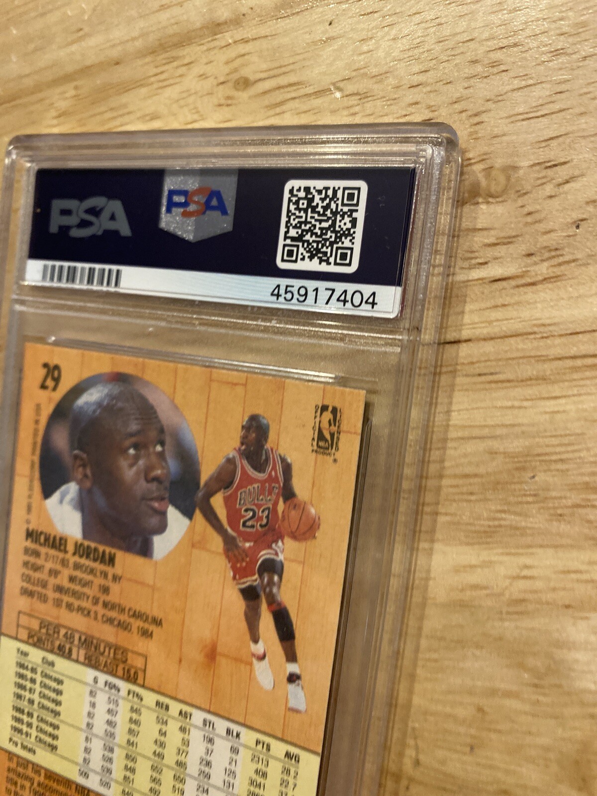 Michael Jordan PSA 6.5 Basketball Card Fleer Chicago Bulls Vintage MJ NBA 1991 view 10