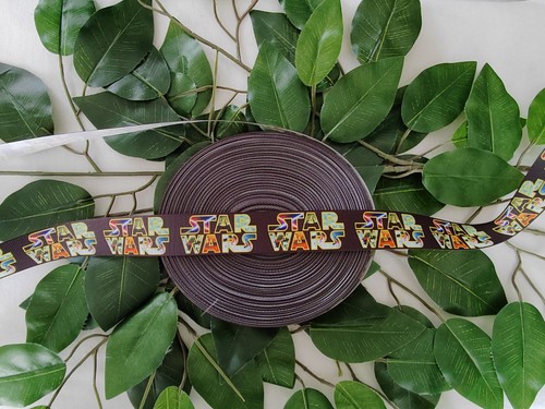 Star Wars 22mm 7/8" 1 Yard Grosgrain 3D Print Ribbon Gift Warp Crafts Hair Bow - Picture 3 of 15