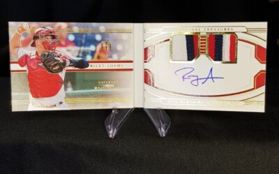 Panini 2022 National Treasures - Riley Adams - Dual Booklet - Nationals/99