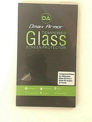 Temped Glass  Dmax Armor Cellphone Tempered~fits Moto E5 plus and Moto E5 Supra
