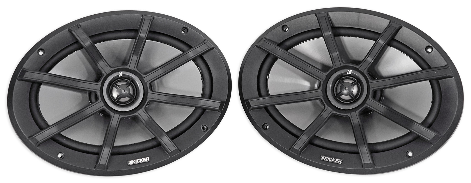 2 Колонки Kicker 40PS692 6x9 для квадроцикловUTVRZRPolairsмотоциклов Водонепроницаемый провод