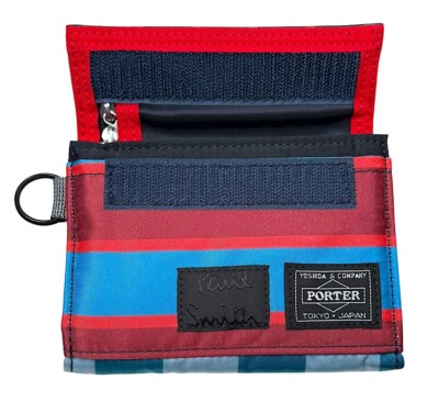 Paul Smith x Porter Yoshida Co. Trifold Nylon Striped Wallet Made