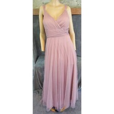 Ever Pretty Mauve Blush Pink Tule Full Length Gown 0XL
