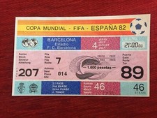 R17315 Ticket World Cup 1982 WC 82 Russia Union Soviet Poland Match 46