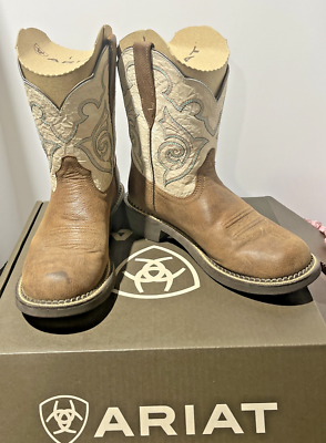 Ariat Fatbaby Heritage Tess Western Boot in Tortuga Womens Sz. 9 B