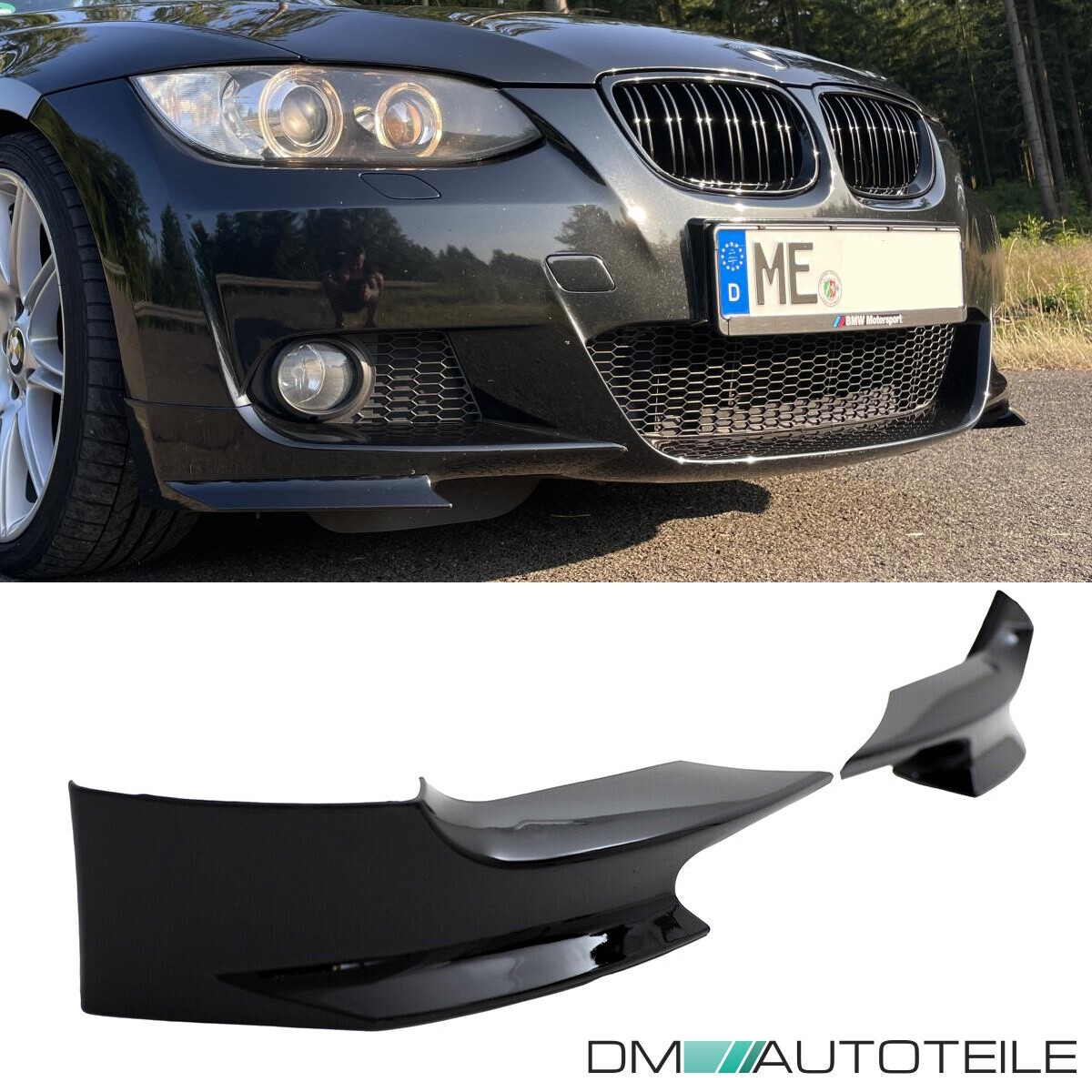 FINMOKAL Frontspoiler Für BMW 3er E92 E93 - Sportliche Lippe In Schwarz