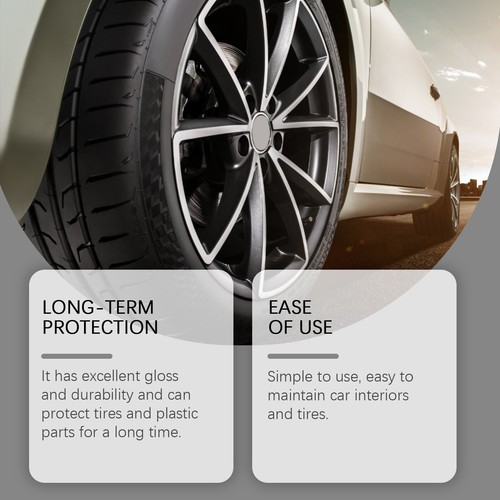 Car Tire Gloss Coating Agent Car Tire Decontamination Polishing Maintenance Mist - Picture 5 of 11