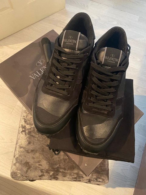 valentino camo trainers sale