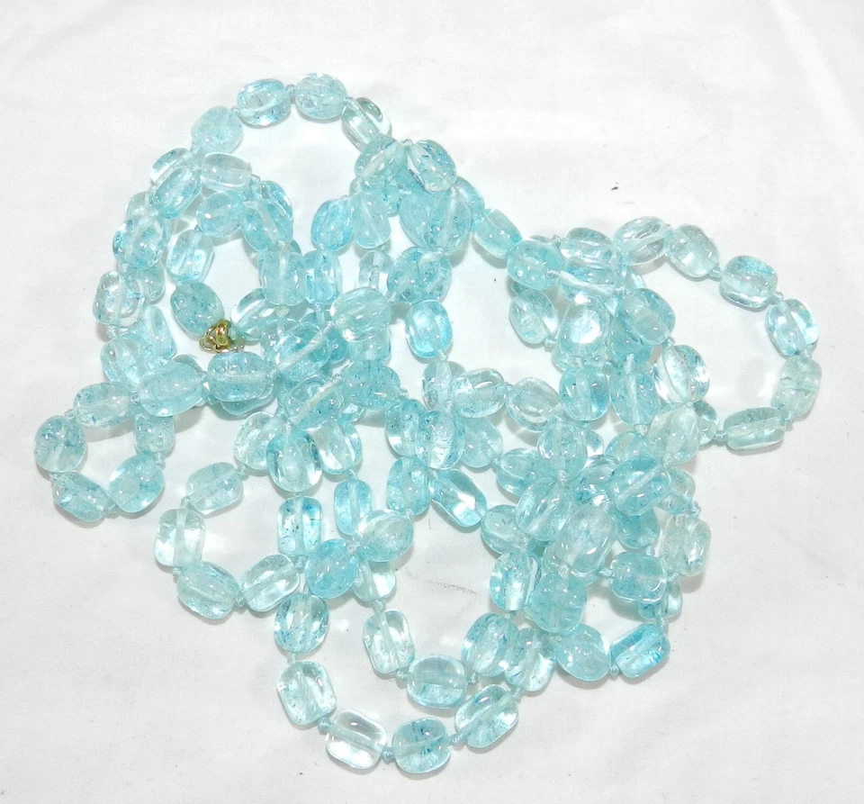 Nuevo con Caja y Bolsa - Collar con Cuentas Azul Océano Lola Rose 56.5" Foto 3 de 4