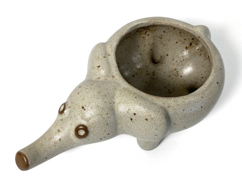 Vintage 1970s David Stewart LIONS VALLEY STONEWARE Elephant Mini Retro Planter - Picture 12 of 12