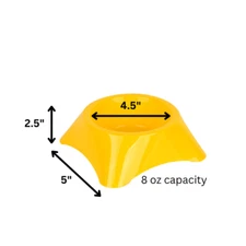 8 oz Plastic Pet Bowl  Food  Water Dish for Small Dogs, Puppies, Kitten  Cat