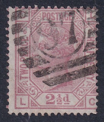 GREAT BRITAIN 1873-80 QV 2½d Rosy Mauve SG 141 Pl. 6 Used (CV £85 ...