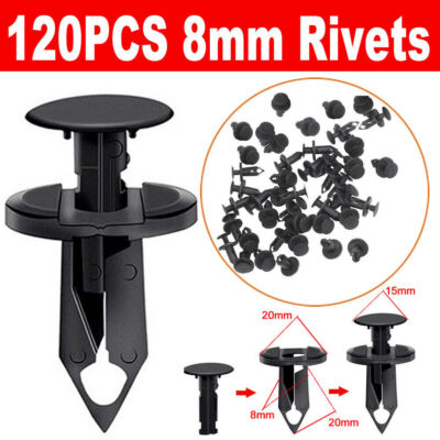 Bumper Clips Retainer Auto Car Hole Plastic Rivets Fastener Fender Push Pin Trim