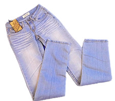 Madonna Jeans Hüftjeans Damen Blau Stonewashed Gr. XS Alltagshose schmales Bein