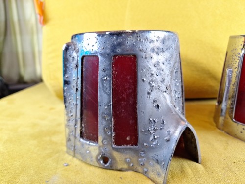 1958 Oldsmobile Chrome Tail Light Original Gm Pair - Bild 3 von 11