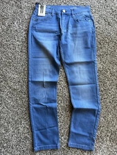 Mugsy Jeans Piers Style #FLX3NTL Stretch Slim Denim Straight Leg 31 X 32 NWT