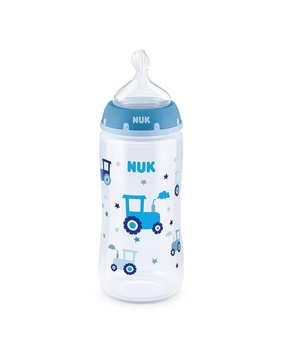 NUK Blue Cars Smooth Flow Anti-Colic Bottle 10oz Breast Milk Feeding Baby - Picture 9 of 9