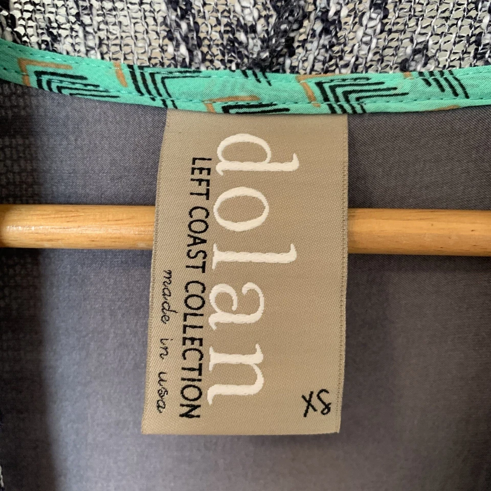 Cárdigan Dolan Left Coast Anorak en contraste para mujer talla XS manga larga antro corbata Foto 2 de 4