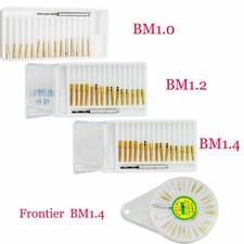 Dental 24K Gold Screw Posts Drills Pins Refills Plated Tapered BM 1.0/1.2/1.4
