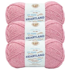 (3 Pack) Lion Brand Yarn 136-138T Heartland Yarn, Lassen Volcanic