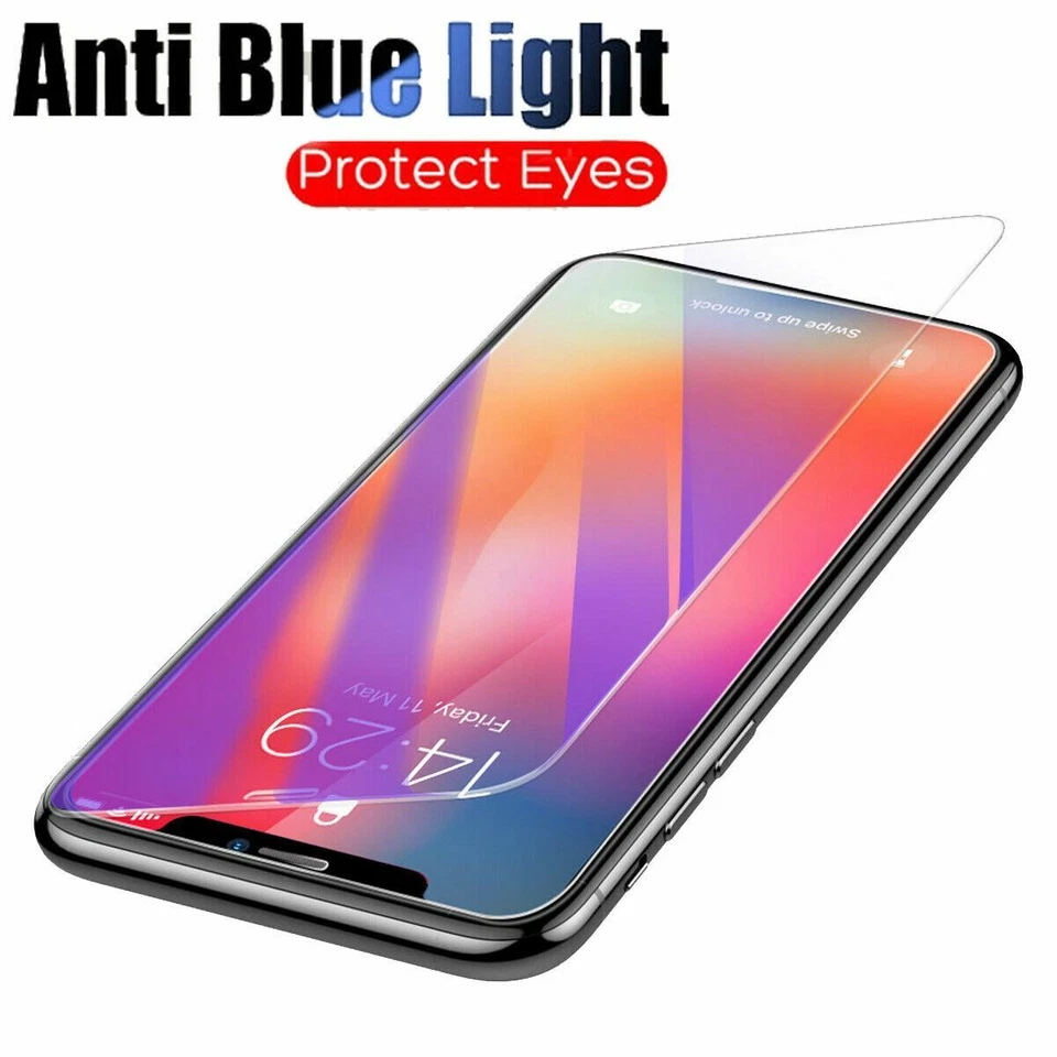 For iPhone 17 16/e 15 14 13 12 11 Pro Max Anti-BLUE Light Glass Screen Protector - image 2 of 4