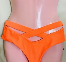 Zaful Orange Cheeky Swim Bikini Bottom Women's Size 4 NWT