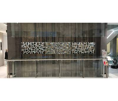 01000. Australian Boulder Opal Wall Panels, One Panel with Rough Opal and Two