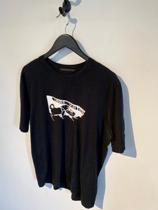 Louis Vuitton Black Dog&#39;s Bar Print T-shirt | eBay