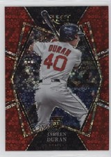 2022 Panini Select Premier Level Red Disco Prizm Jarren Duran #118 b4d