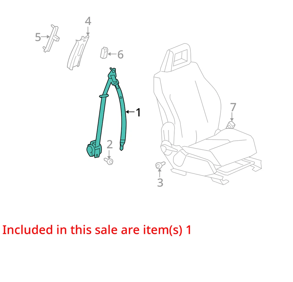 Cinturón de seguridad delantero estilo clásico cubo asiento conductor se adapta a 11-17 COMPASS 10250673 Foto 4 de 4