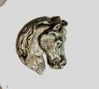 Civil War Relic Virginia and New Jersey Cavalry headgear Insignia stamped brass