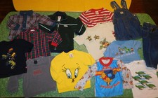 LOT VTG BOYS BOY CLOTHES 2T 3T DISNEY TWEETY BIRD SWEATSHIRT SHIRT JEANS BUM 90s