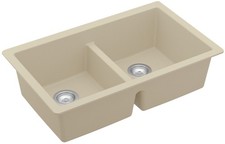 Karran USA QU-810 32" Undermount Double Equal Bowl Quartz/Granite