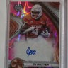 Topps 2024 Bowman's Best University CJ Baxter Pink Lava Auto 100 /100 RC Texas