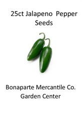 25 + Count JALAPENO hot pepper seeds Heirloom Non-GMO