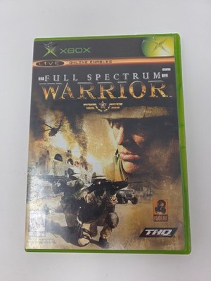Full Spectrum Warrior Xbox Game With Case THQ Pandemic Studios Mature Rated