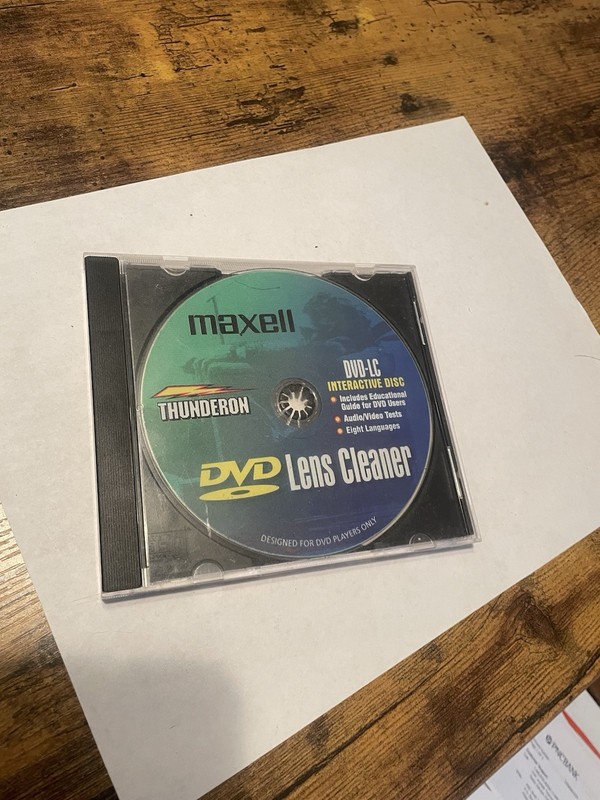 Maxwell DVD Lens Cleaner Thunderon Brush System Used