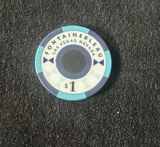 Fontainebleau Casino * 1$ Poker Chip Jeton * Las Vegas * Strip * Boulevard