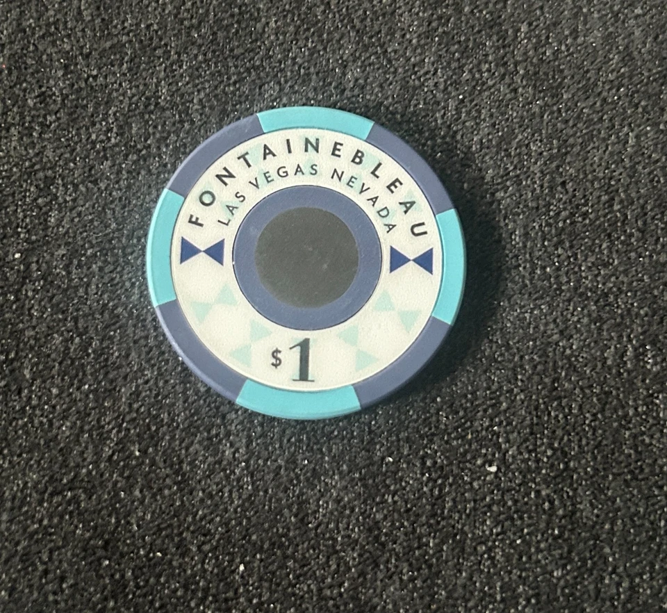 Fontainebleau Casino * 1$ Poker Chip Jeton * Las Vegas * Strip * Boulevard - Bild 1 von 1