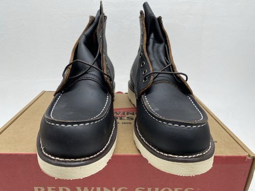 Red Wing Moc Toe Boots (UK 8) Black Prairie 8849 Heritage Leather 6" Boot USA - Picture 2 of 14
