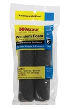 Whizz 54064 Black Foam Shed-Resist Mini Paint Roller Cover 6 W x 1/2 Nap in.