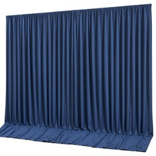 10x10 FT Navy Blue Backdrop Curtain Panels Parties Photo Background Drapes