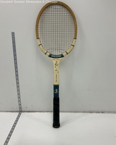 Spalding Brown Doris Hart Signature Wooden Tennis Racket 27in Sports