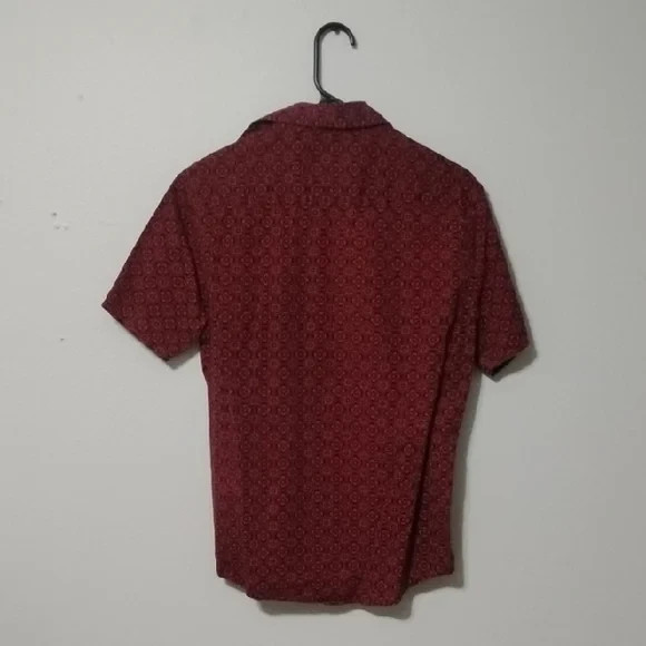Consequence Stylish Burgundy Patterned Casual Shi… - image 2