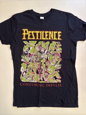 Official Pestilence Consuming Impulse Tee Shirt M Medium Death Metal