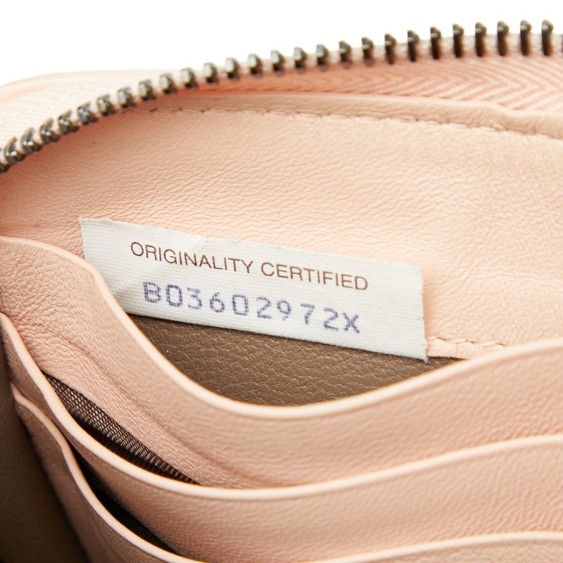 BOTTEGAVENETA INTRECCIATO Zip Around Purse Women 【Used】 thumbnail 8